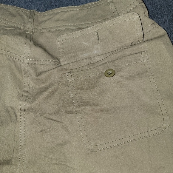 Boot Cut Button Cargo Pants - XL - Khaki Green - Picture 10 of 11